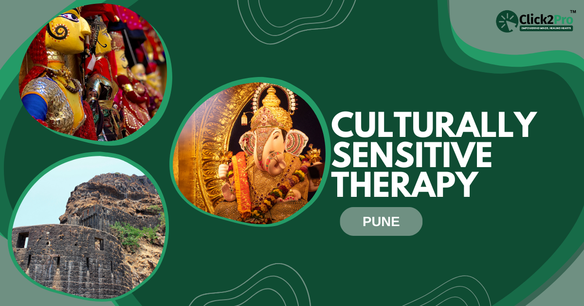 Promoting culturally sensitive therapy in Pune, highlighting local culture and mental health care.