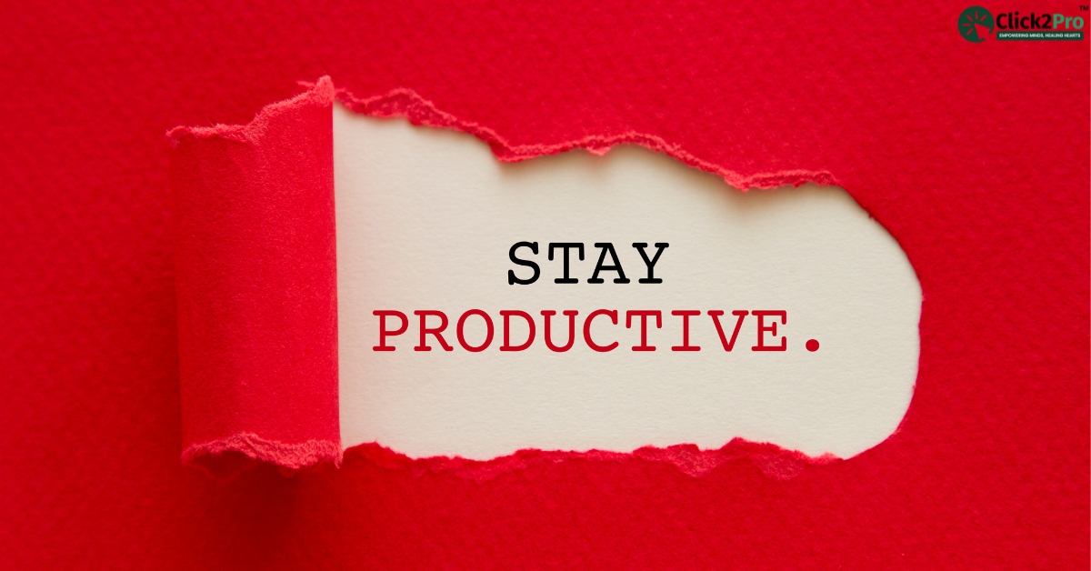 Stay productive under a demanding boss, productivity strategies by Click2Pro, mental health tips.