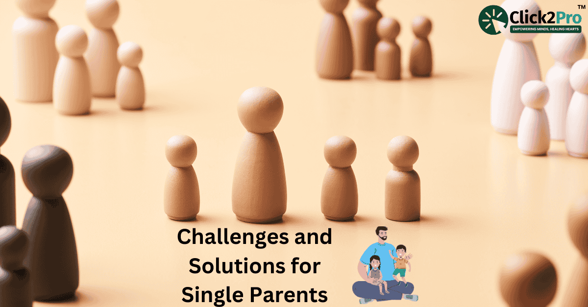 Wooden figures symbolizing single parents and children, highlighting challenges and solutions for single parenthood.