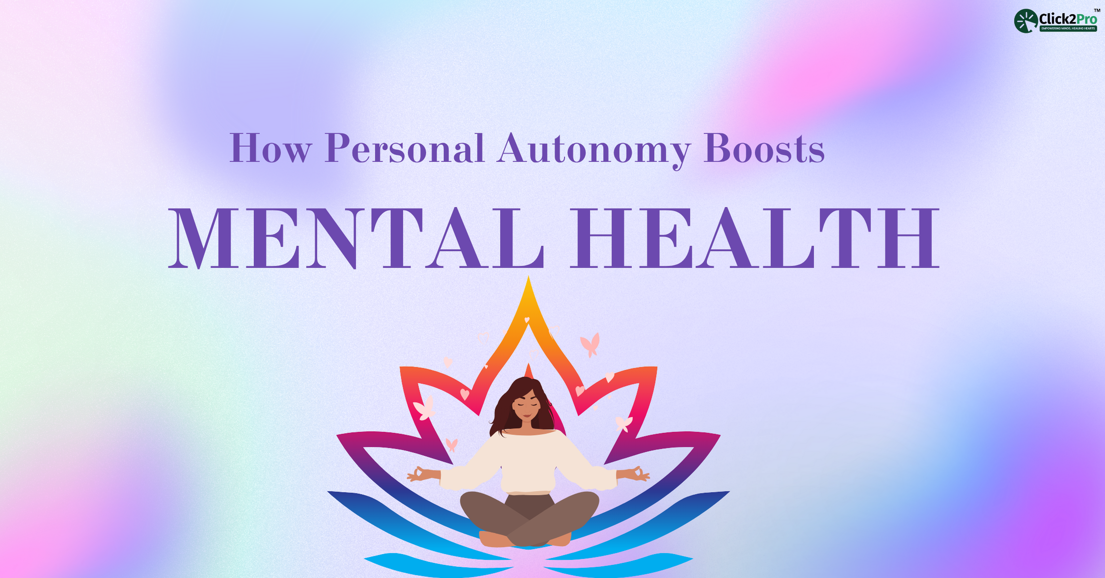 Woman meditating symbolizing how personal autonomy supports mental health and emotional balance