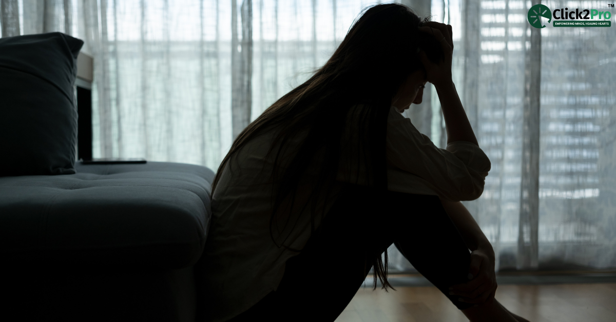 Silhouette of a person in isolation, symbolizing emotional distress related to Major Depressive Disorder.