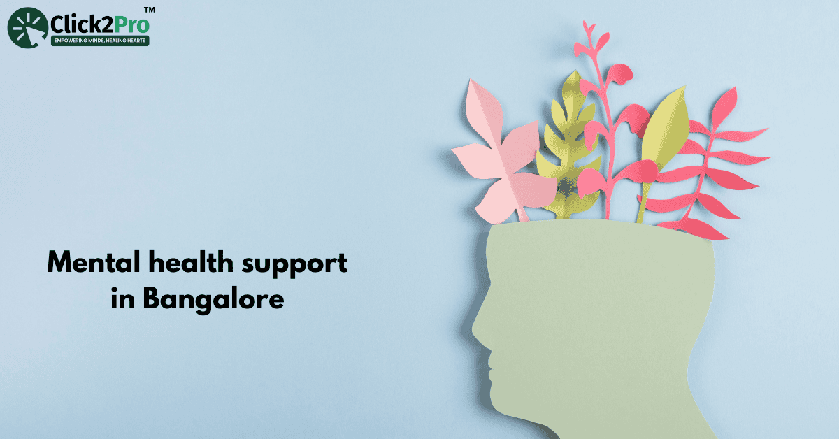 Mental health support in Bangalore: seeking help and managing stress in a bustling city environment.