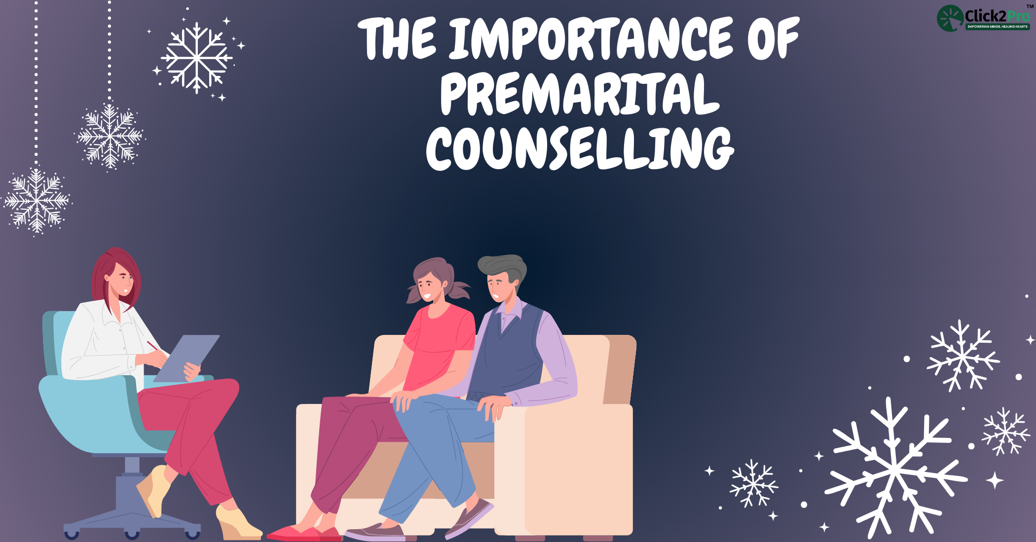 Couple receiving premarital counselling from a professional therapist, highlighting its importance.