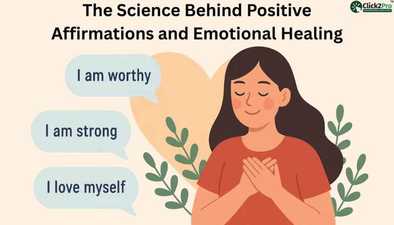 Woman practicing positive affirmations for emotional healing and self-worth.