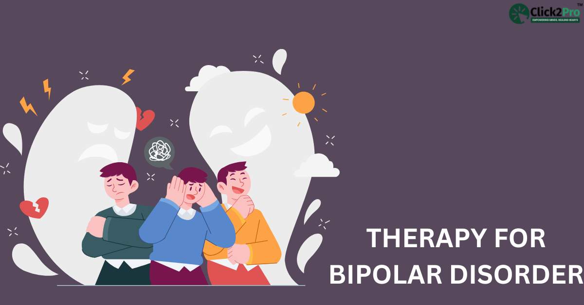 Therapy for Bipolar Disorder: Manage mood swings with expert mental health support at Click2Pro Tumkur.