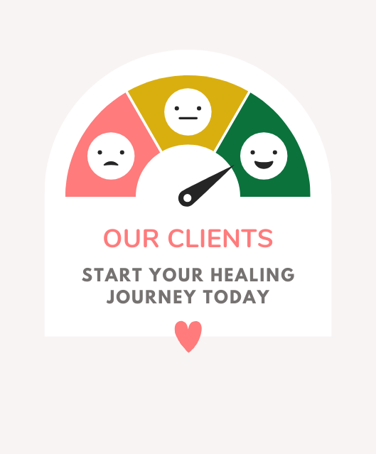 Click2Pro client satisfaction gauge with text 'Start Your Healing Journey Today